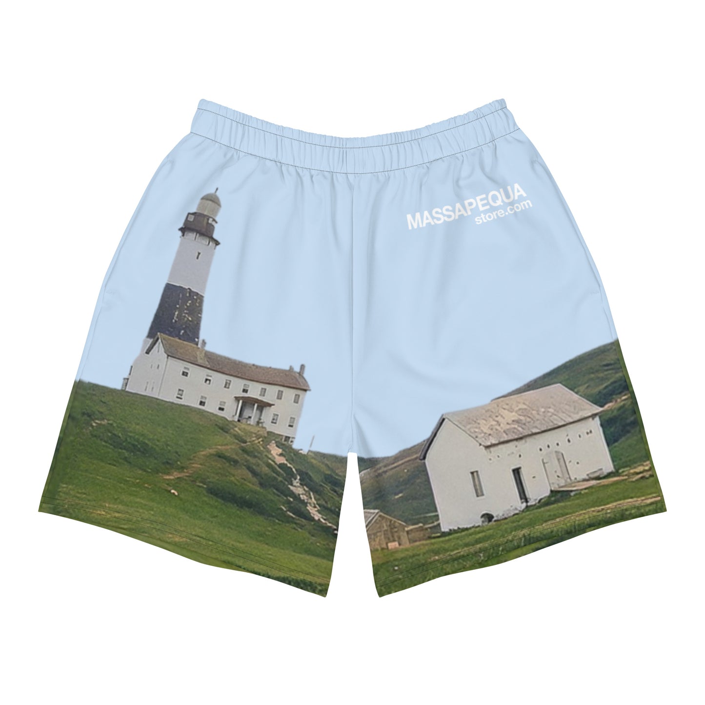Montauk Lighthouse Unisex Athletic Long Shorts