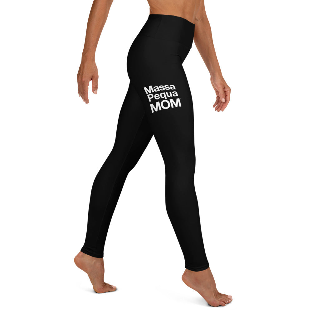 Massapequa Mom Women's Yoga Leggings - Black