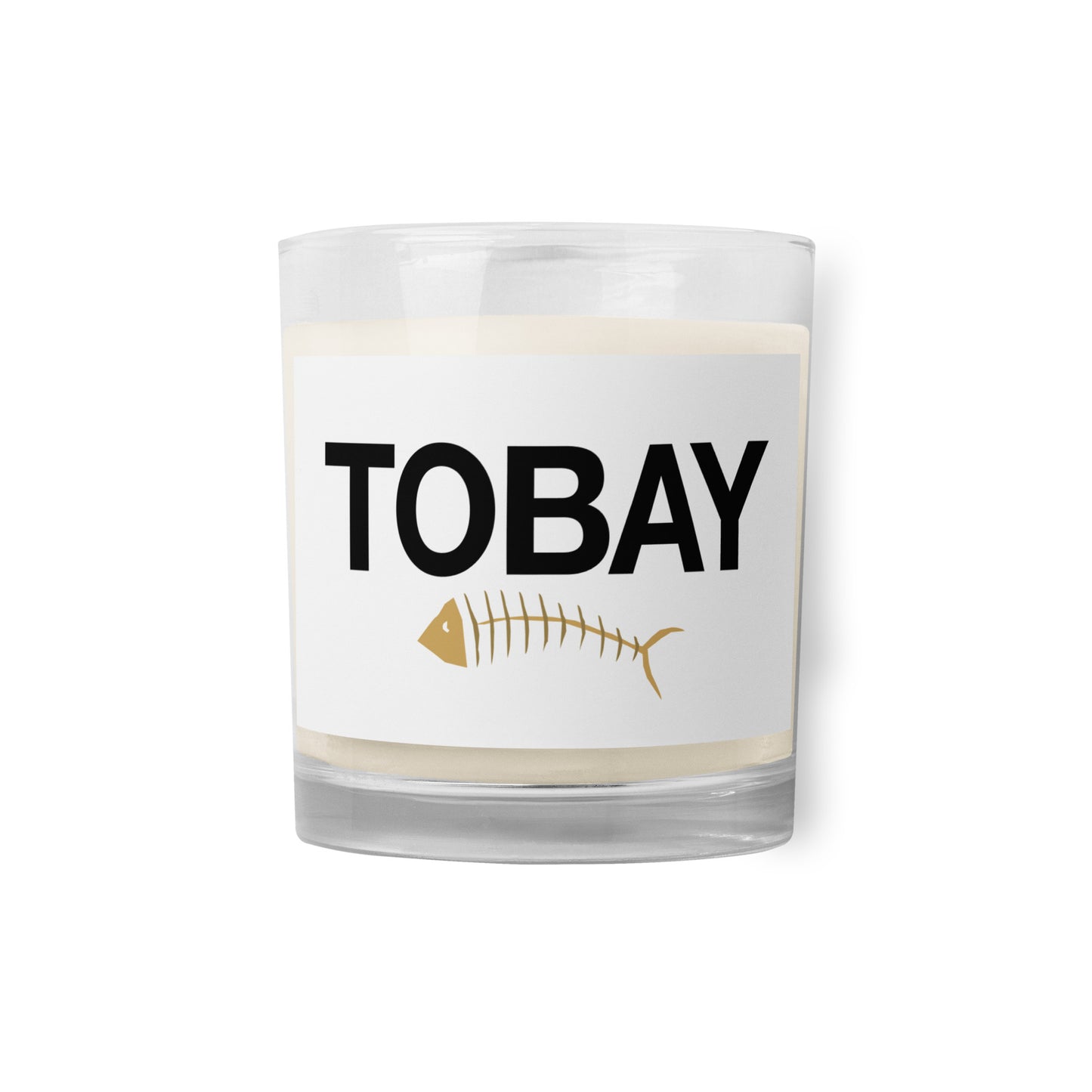 Massapequa Living TOBAY Fish Glass jar soy wax candle