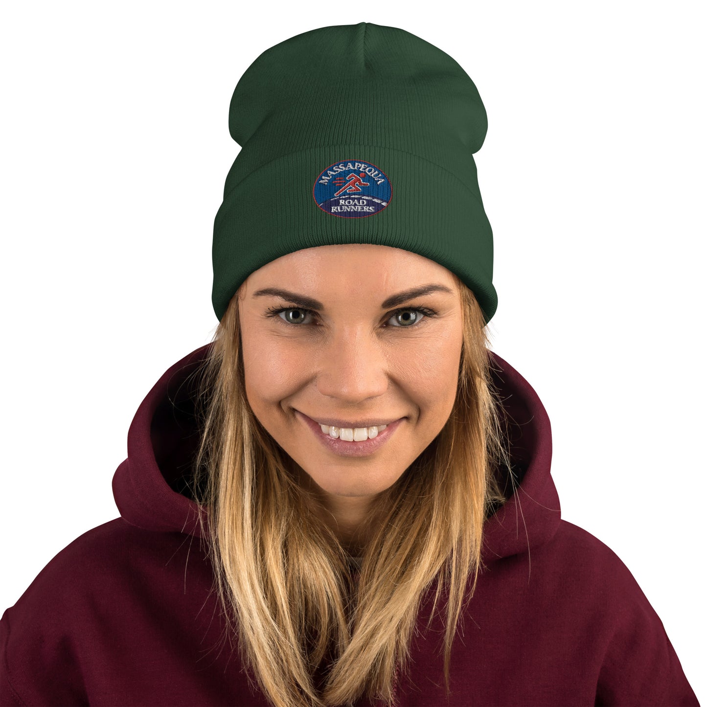 Massapequa Road Runners Logo Embroidered Beanie