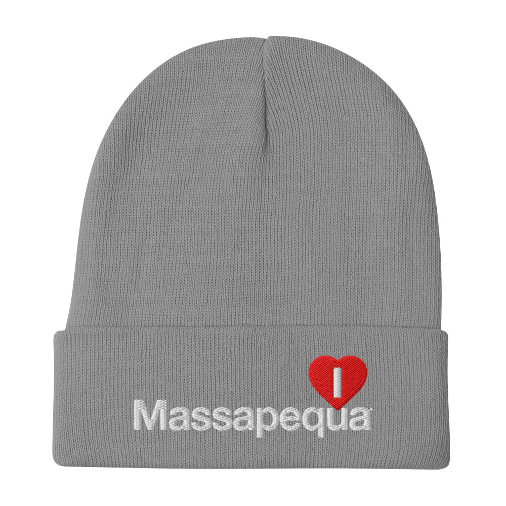 I heart massapequa beanie