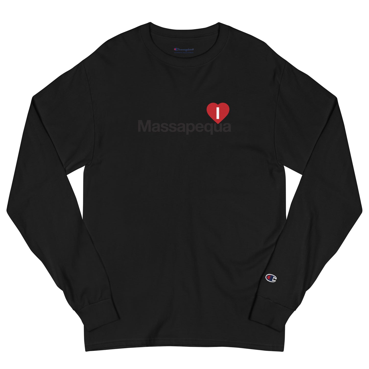 I Love Massapequa Men's Champion Long Sleeve Shirt