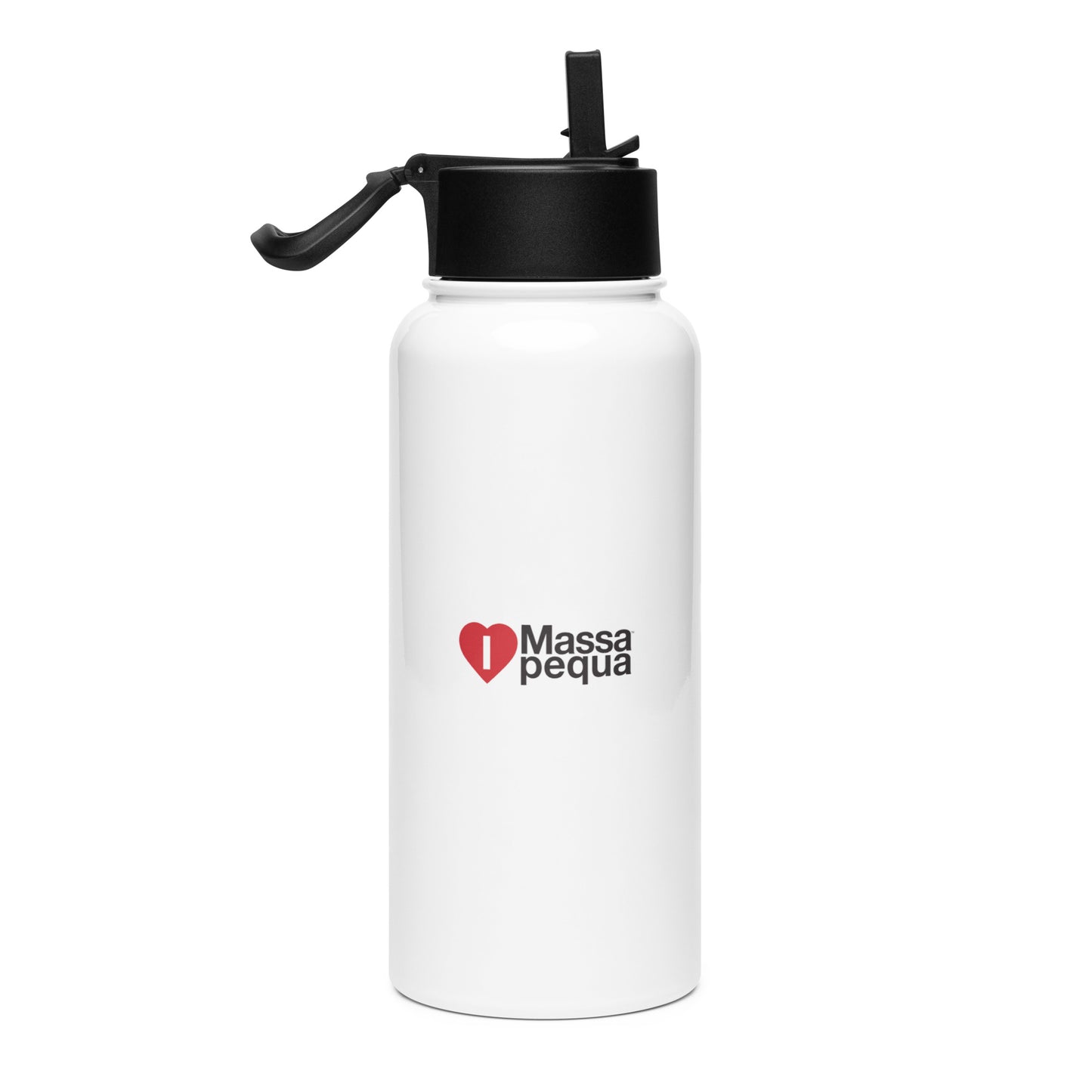 I heart massapequa water bottle