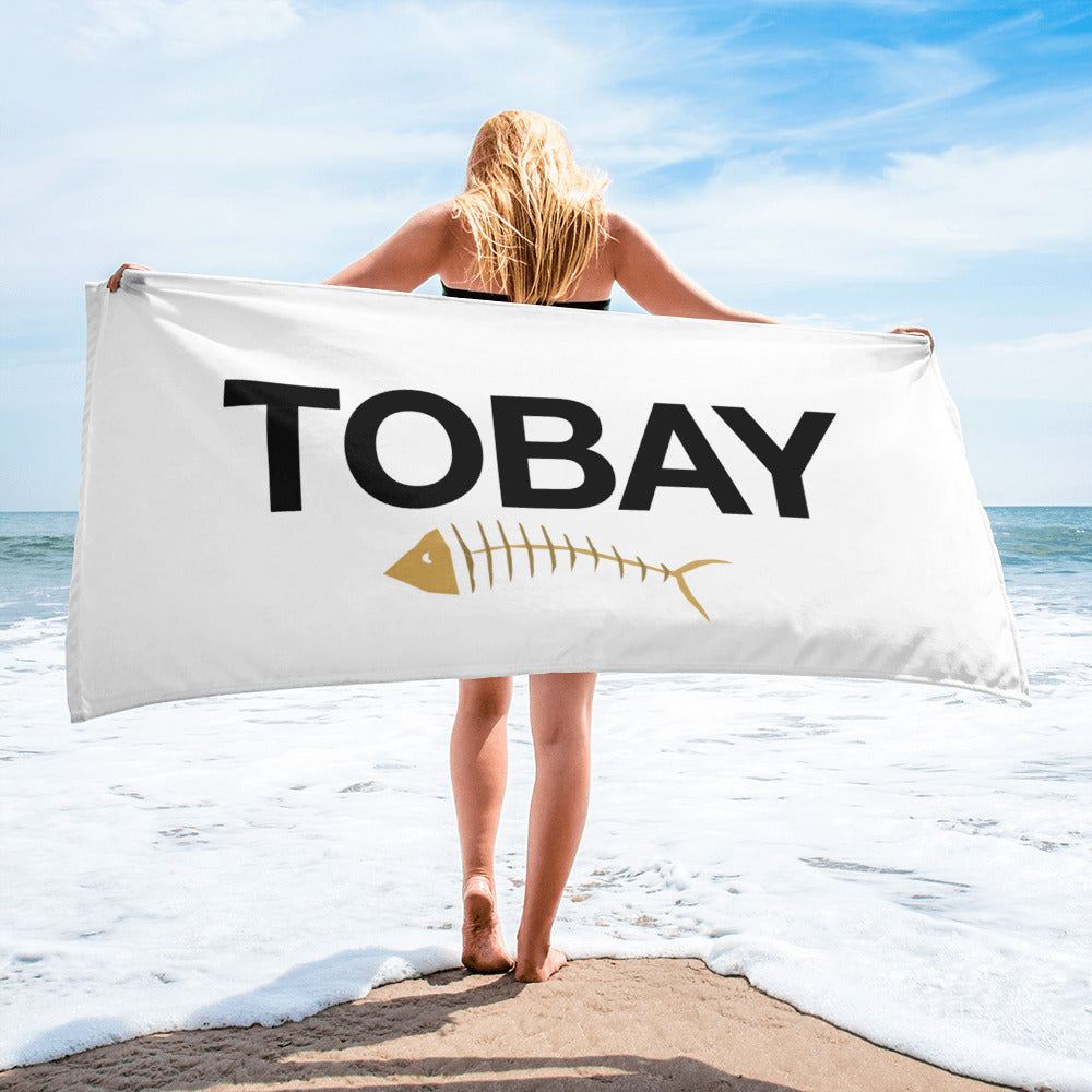 TOBAY Beach and Bath Fish Towel