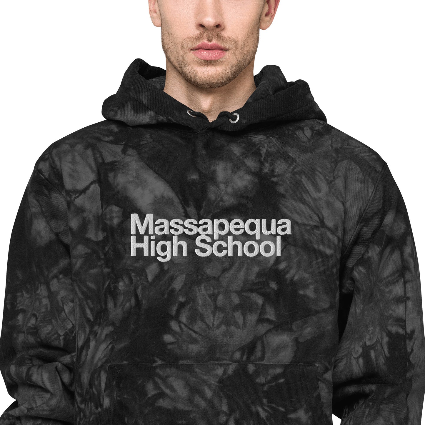 Massapequa High School Modern Unisex Champion tie-dye hoodie
