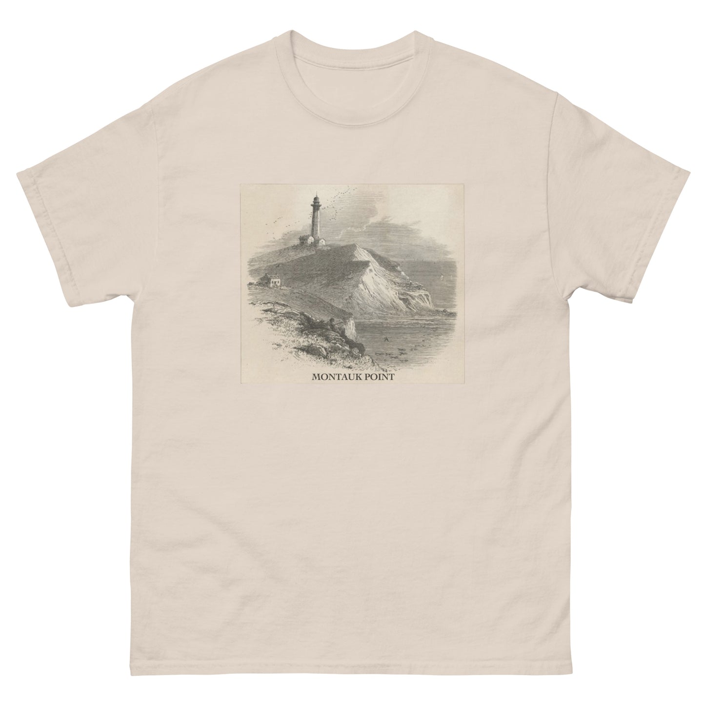 Montauk Light House Graphic 6 Unisex classic tee
