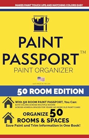 Paint Passport Deluxe 50 Room Paint Organizer (Bulk 25 Pack)