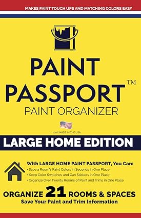 Paint Passport Large Home 21 Room Paint Organizer (Bulk 25 Pack)