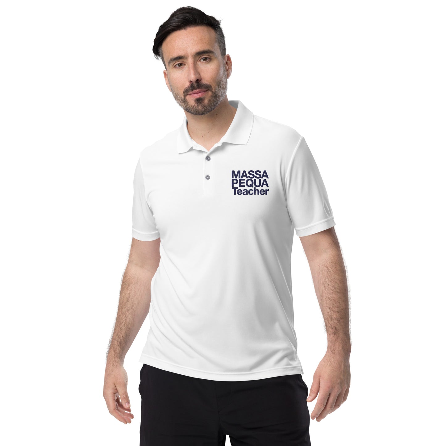 Massapequa Teacher adidas performance polo shirt