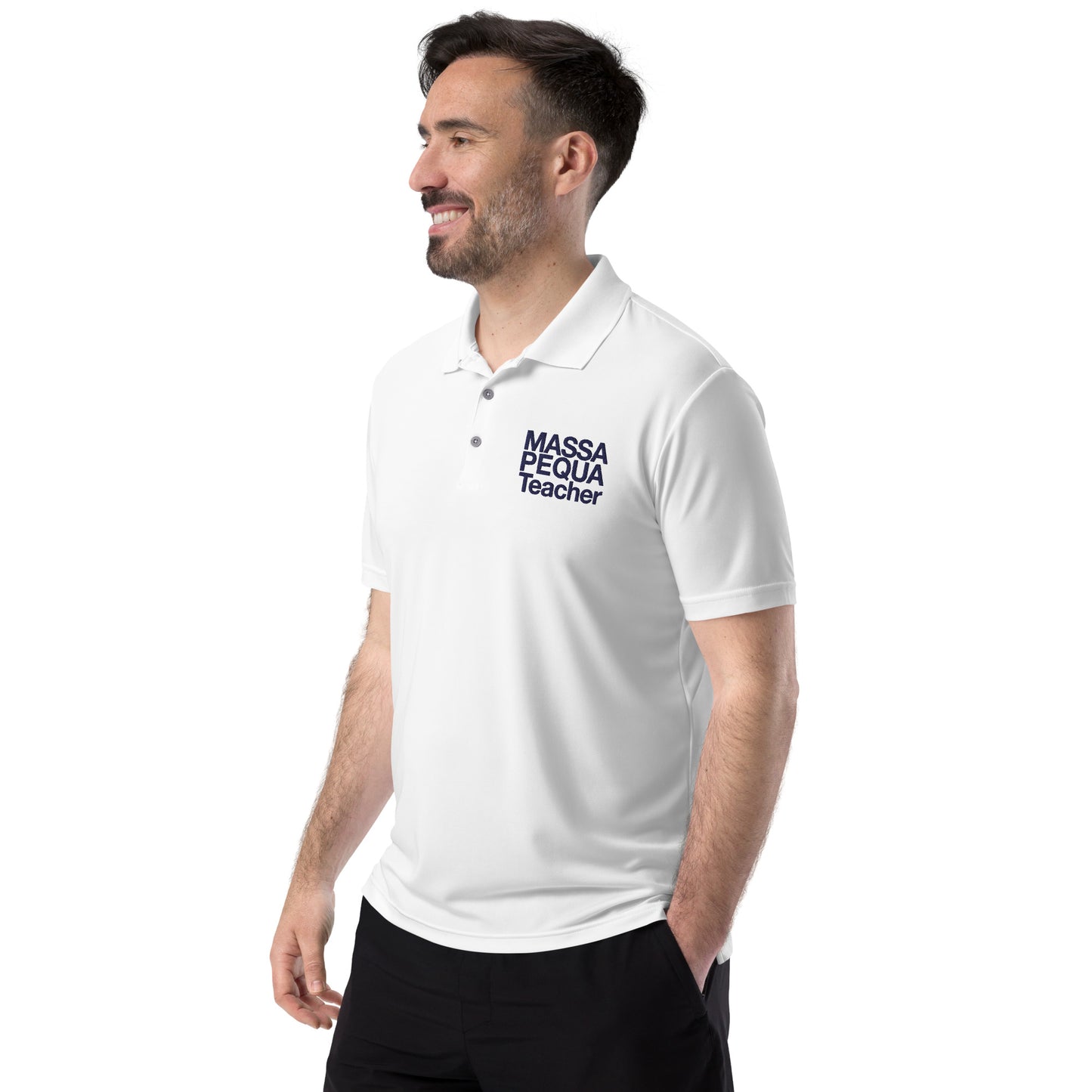 Massapequa Teacher adidas performance polo shirt