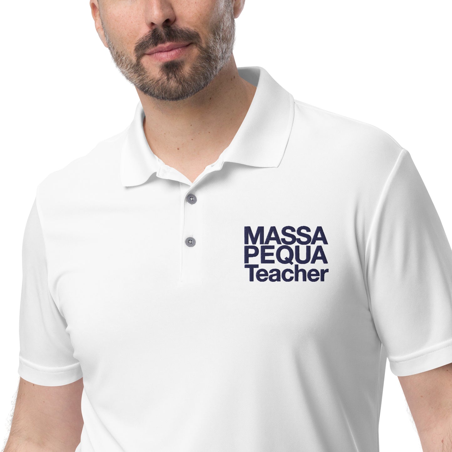 Massapequa Teacher adidas performance polo shirt