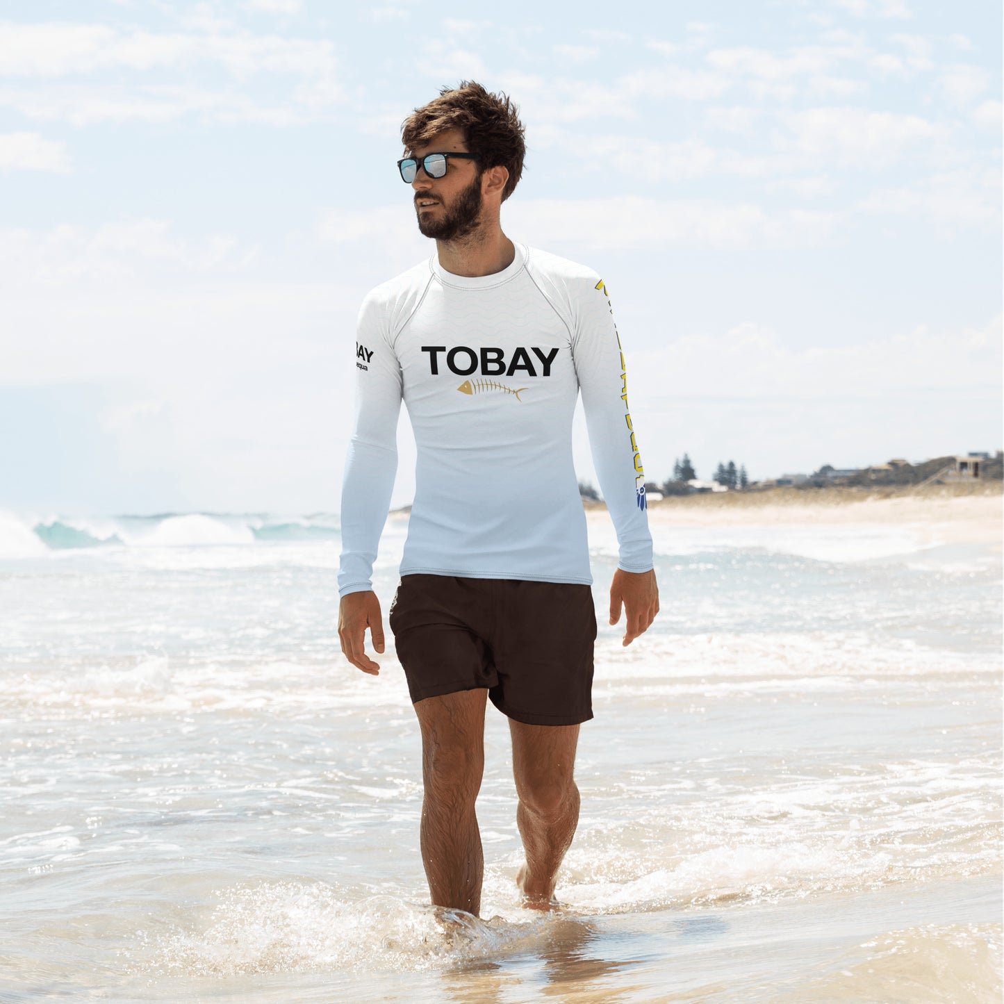 Massapequa TOBAY Men's Rash Guard Athletic Shirt