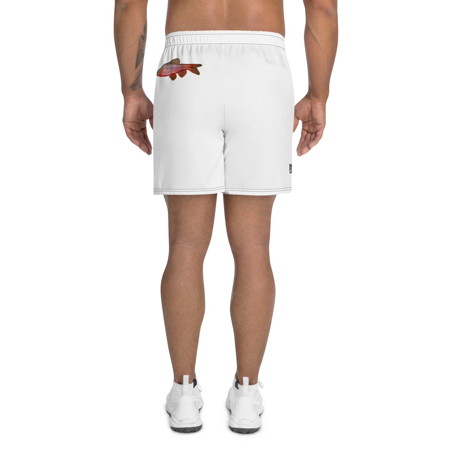 Massapequa TOBAY Shark Men's Recycled Athletic Shorts - White