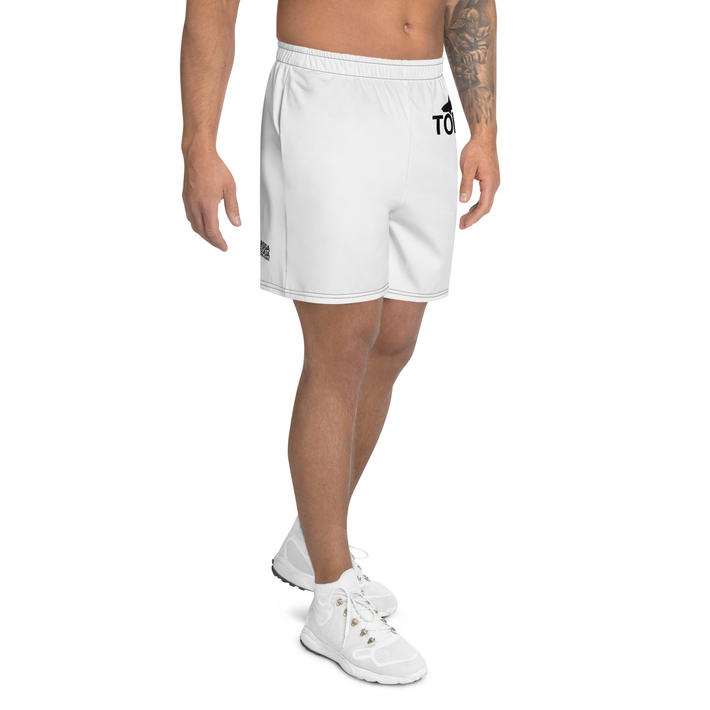 Massapequa TOBAY Shark Men's Recycled Athletic Shorts - White