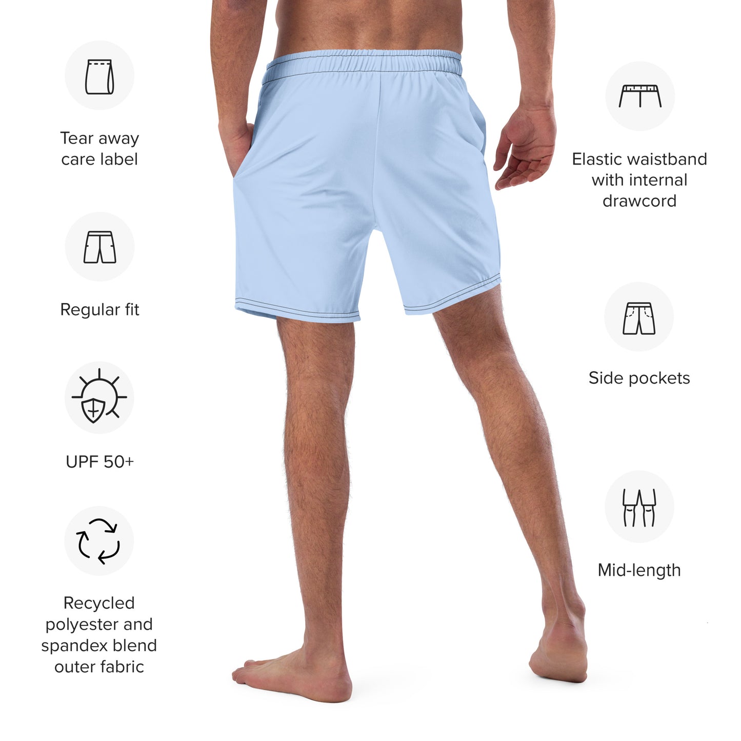 Massapequa Modern Chiefs Men's swim trunks - Baby Blue