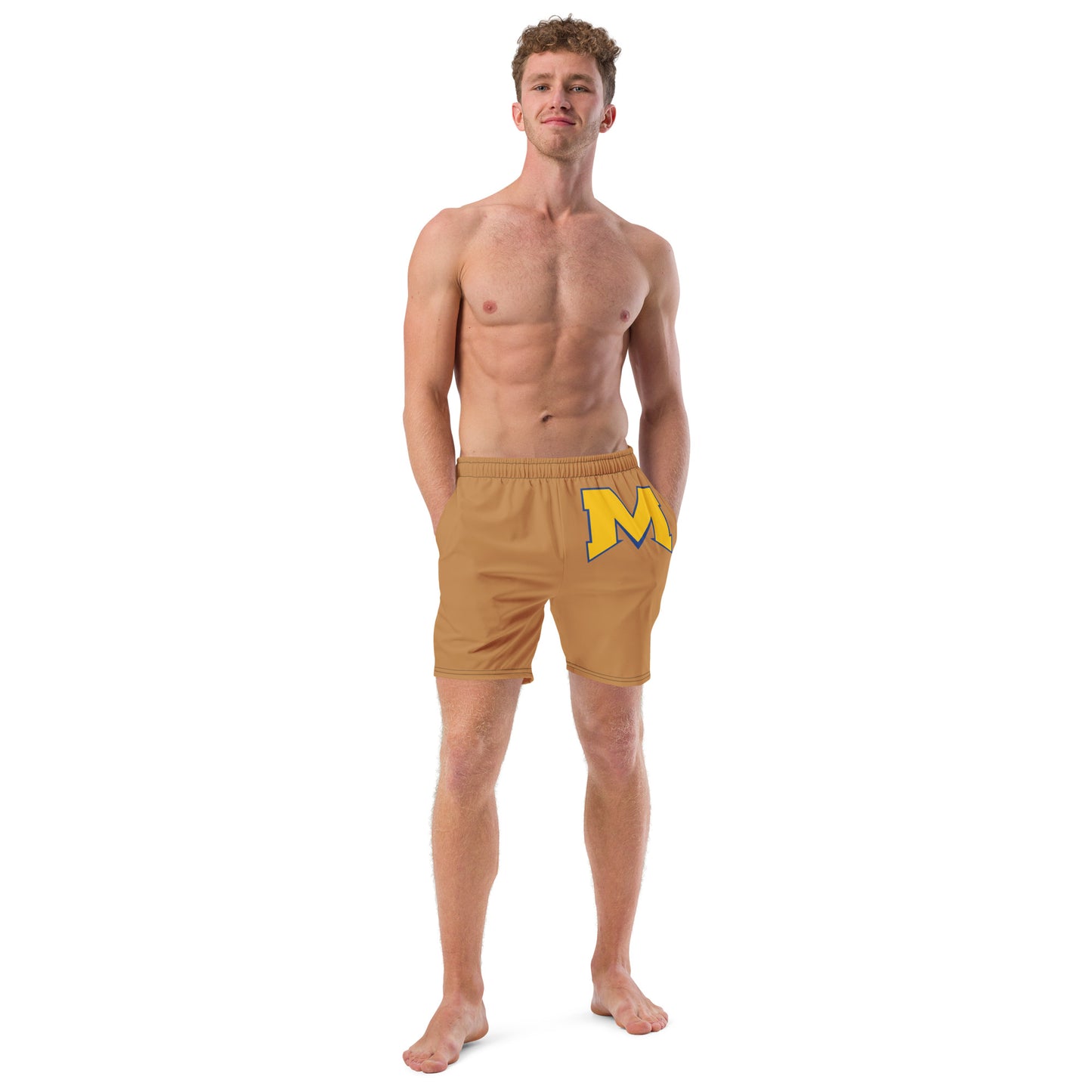 Massapequa Modern Chiefs Men's swim trunks - Tan