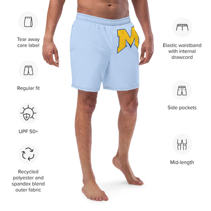 Massapequa Modern Chiefs Men's swim trunks - Baby Blue