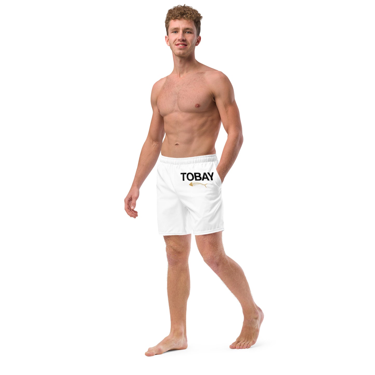 Massapequa TOBAY Fish Men's swim trunks - White