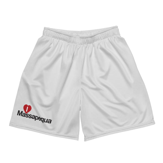 I Love Massapequa Unisex mesh shorts