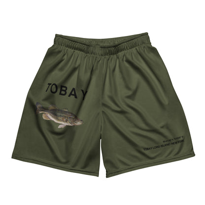 Massapequa TOBAY Fish Unisex mesh shorts - Olive Green