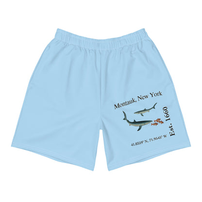 Montauk, NY All-Over Print Unisex Athletic Long Shorts