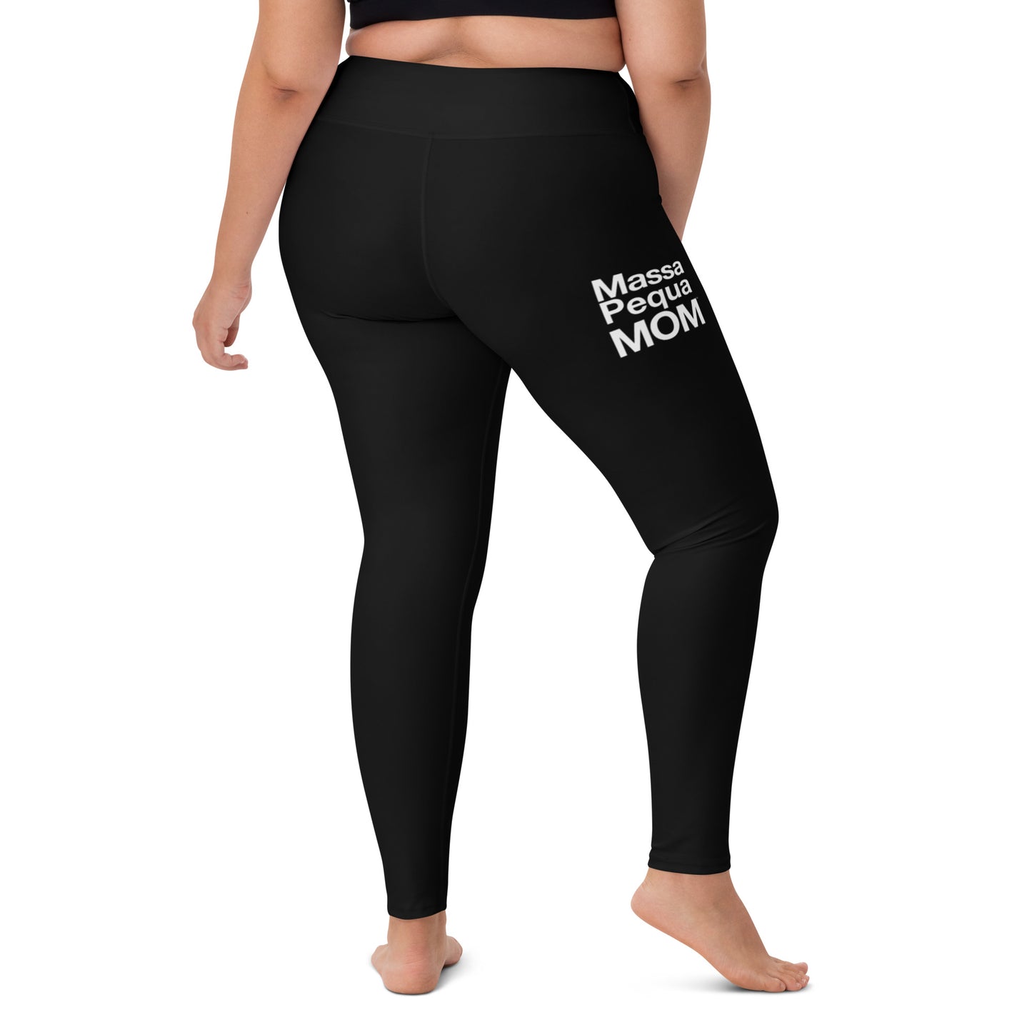 Massapequa Mom Women's Yoga Leggings - Black