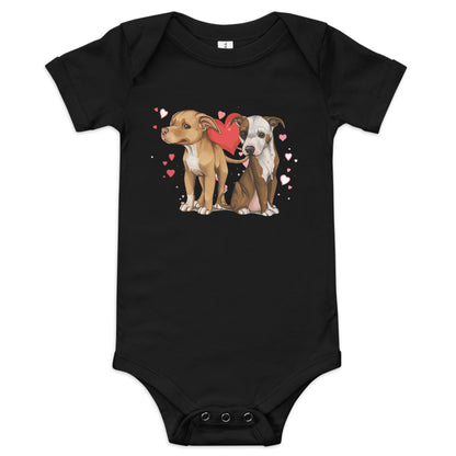 Titus and Hailey Dog Baby short sleeve one piece