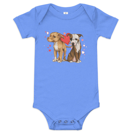 Titus and Hailey Dog Baby short sleeve one piece