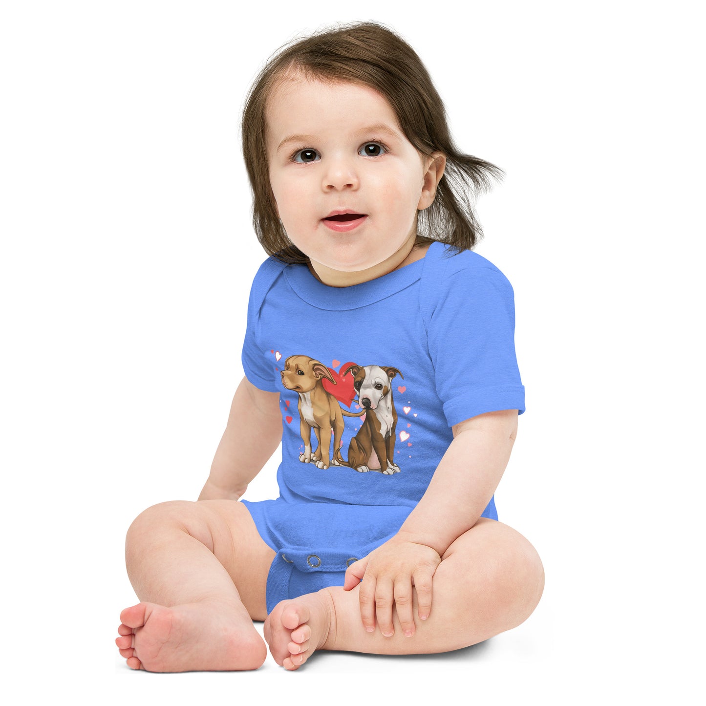 Titus and Hailey Dog Baby short sleeve one piece