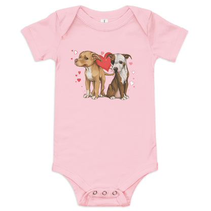 Titus and Hailey Dog Baby short sleeve one piece