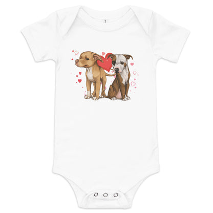 Titus and Hailey Dog Baby short sleeve one piece