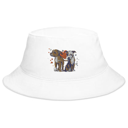 Titus and Hailey Dog Embroidered Bucket Hat