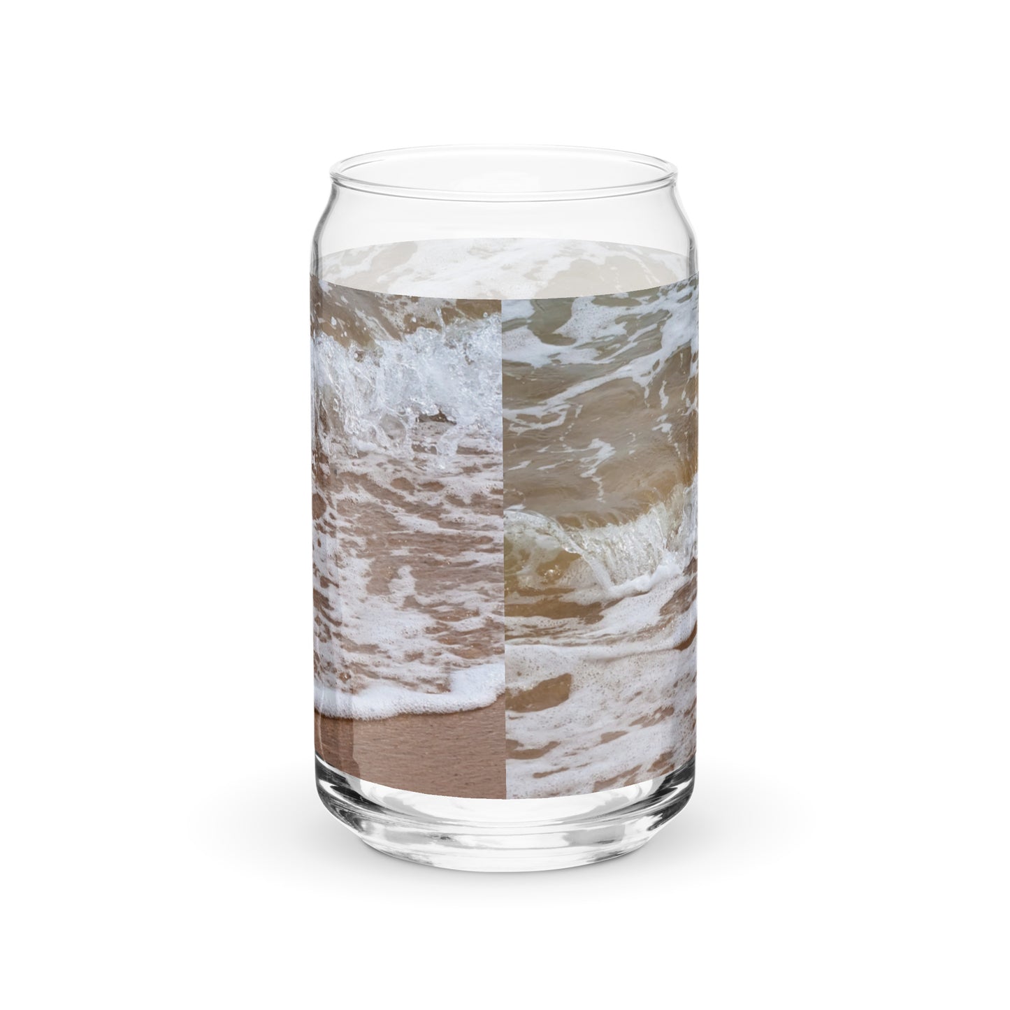 Shore Vision Beach Scene Can-shaped glass