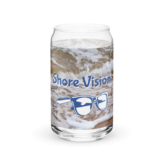 Shore Vision Beach Scene Can-shaped glass