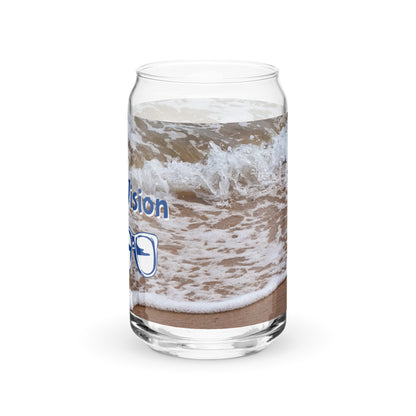 Shore Vision Beach Scene Can-shaped glass