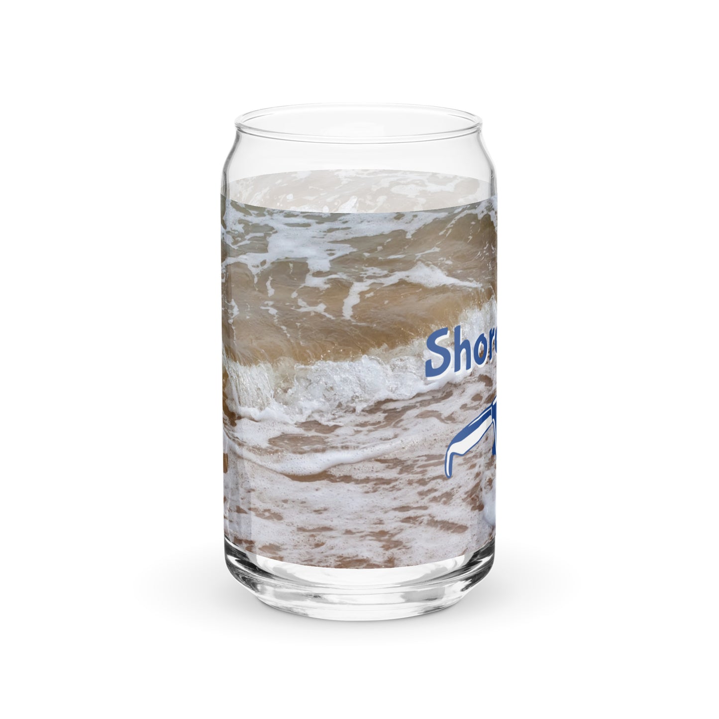 Shore Vision Beach Scene Can-shaped glass