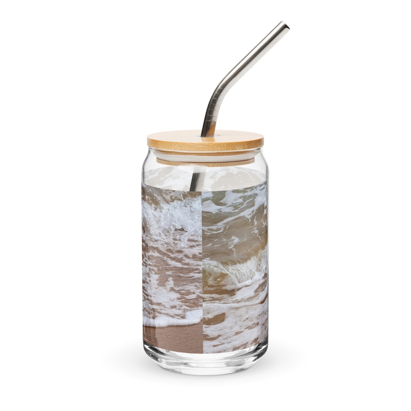 Shore Vision Beach Scene Can-shaped glass