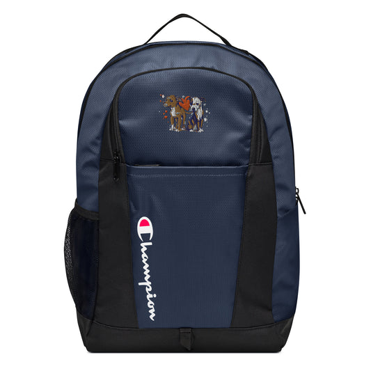 Titus and Hailey Dog Champion backpack