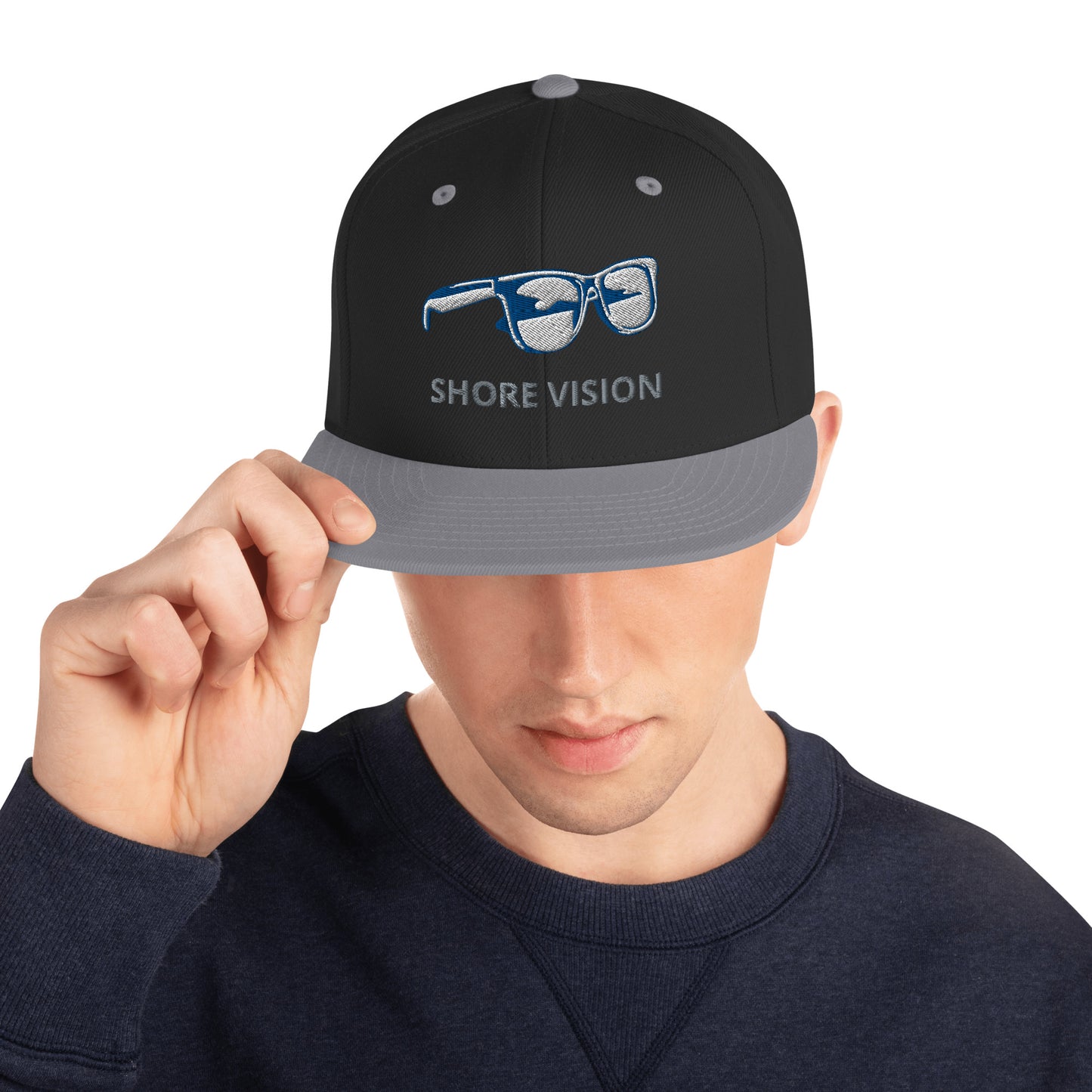 Shore Vision Embroidered Snapback Hat