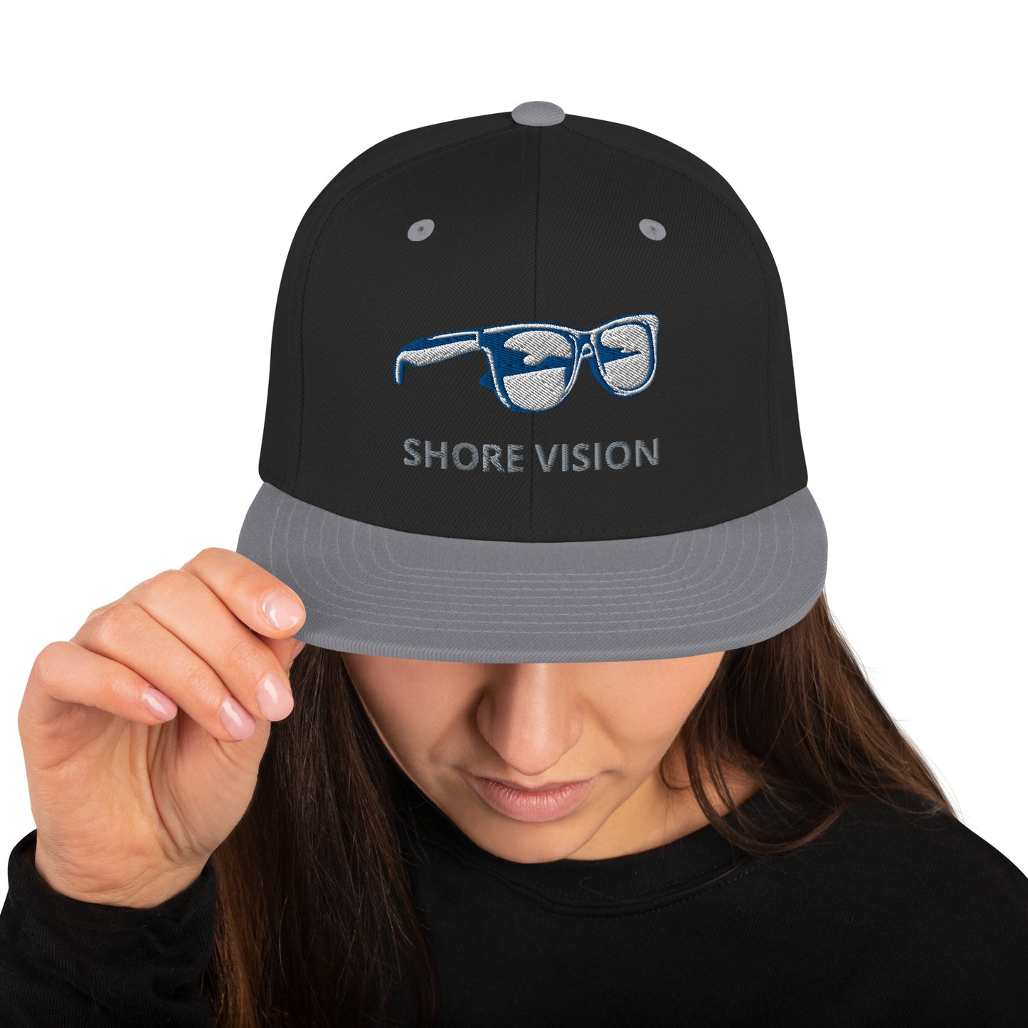 Shore Vision Embroidered Snapback Hat