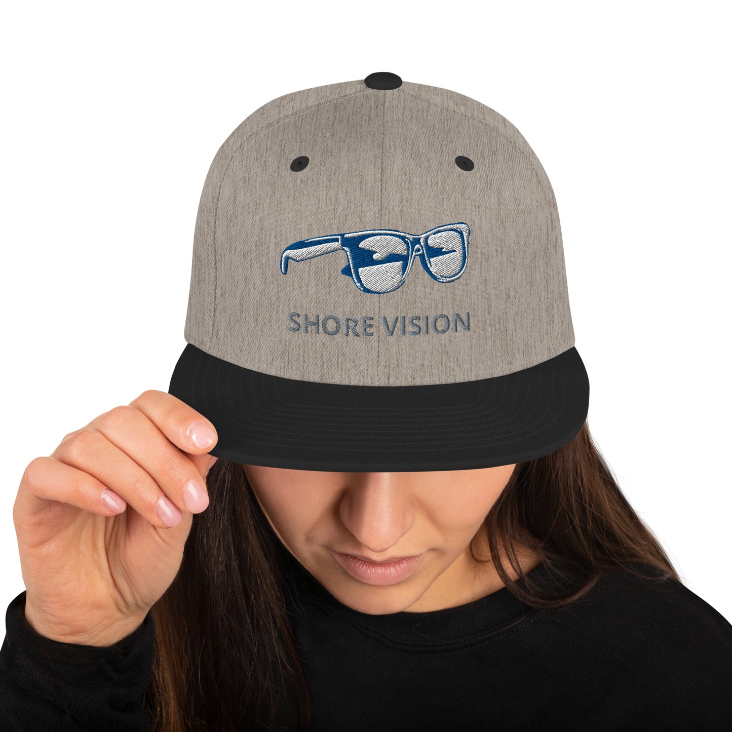 Shore Vision Embroidered Snapback Hat