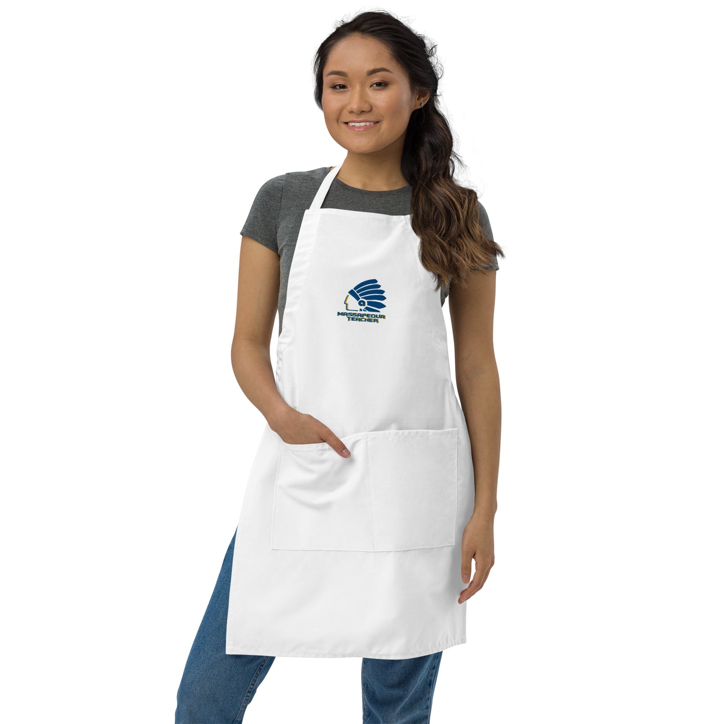 Massapequa Teacher Unisex Chiefs Embroidered Apron