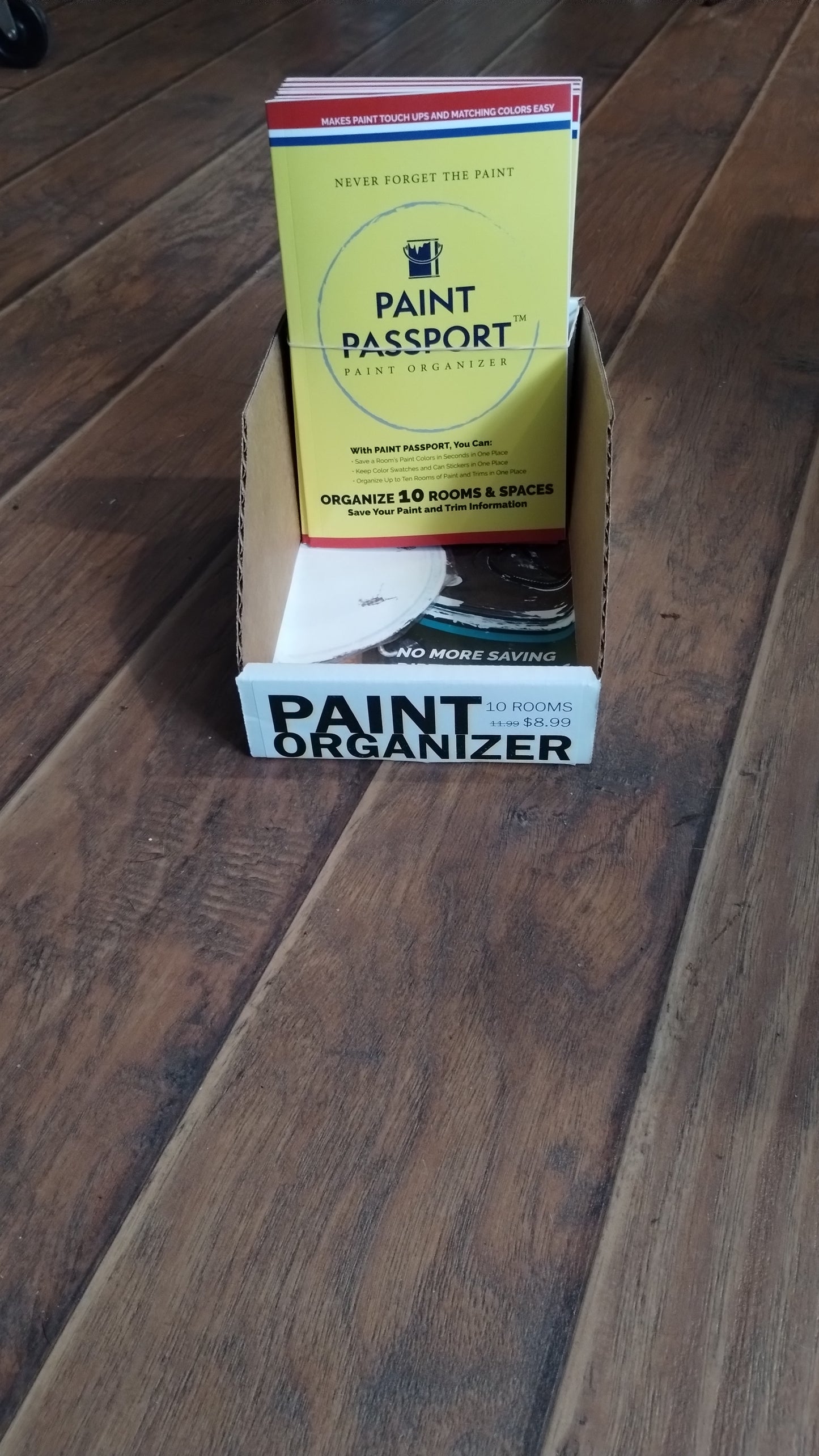 Product display bin for Paint Passport