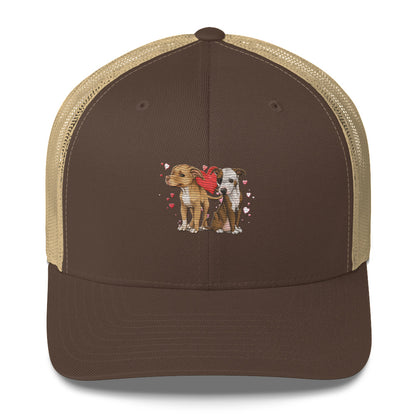 Titus and Hailey Embroidered Dog Trucker Cap