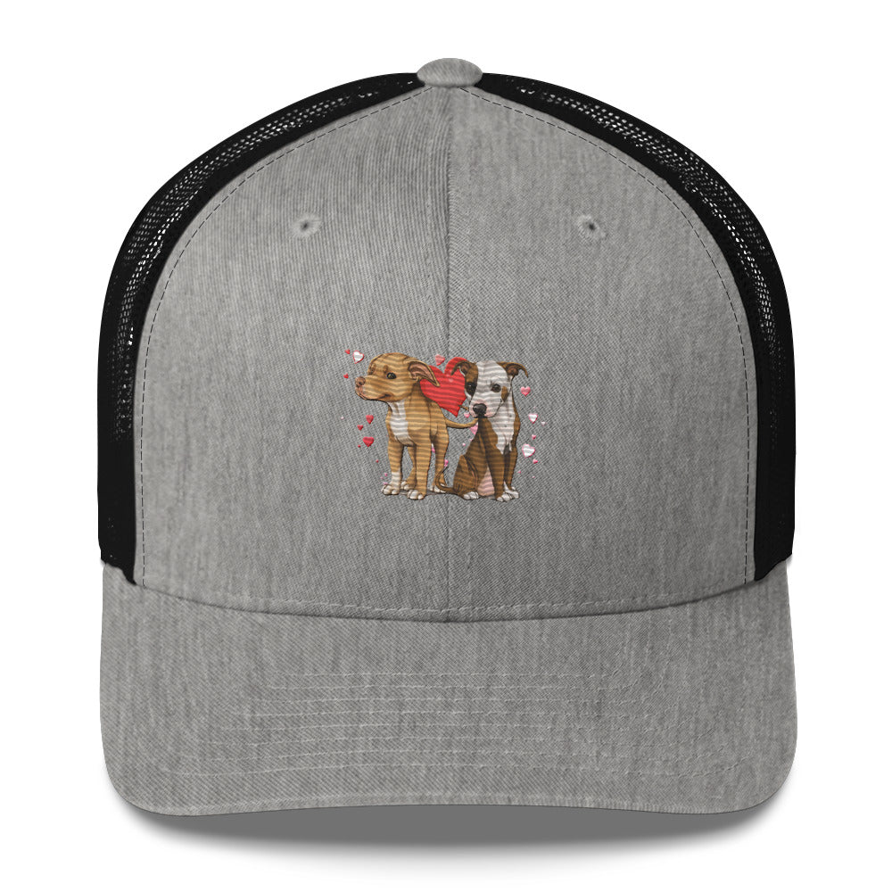 Titus and Hailey Embroidered Dog Trucker Cap