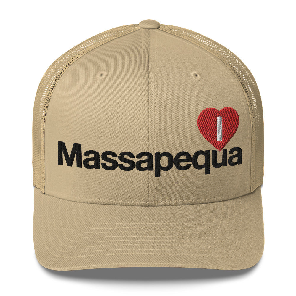 I Love Massapequa Trucker hat