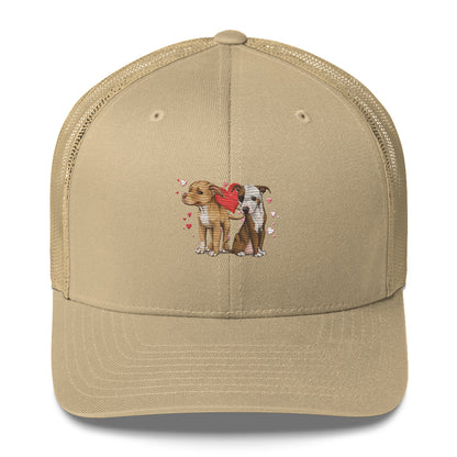 Titus and Hailey Embroidered Dog Trucker Cap