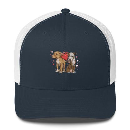 Titus and Hailey Embroidered Dog Trucker Cap