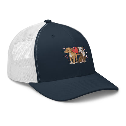 Titus and Hailey Embroidered Dog Trucker Cap