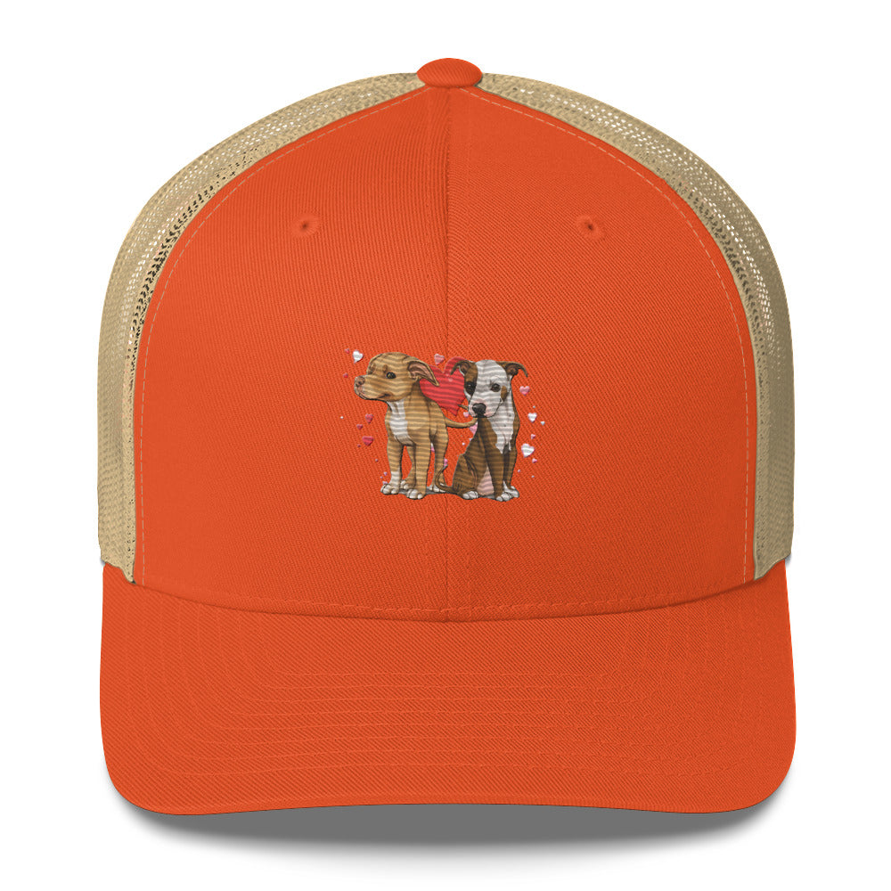 Titus and Hailey Embroidered Dog Trucker Cap